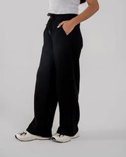 Ladies Fleece Straight Leg Trouser (Black)