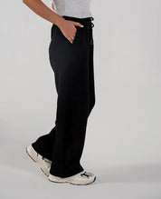 Ladies Fleece Straight Leg Trouser (Black)