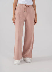 Ladies Fleece Straight Leg Trouser (Pastel Pink)