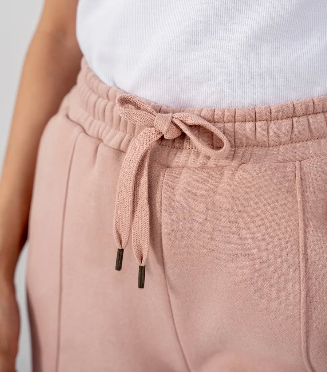 Ladies Fleece Straight Leg Trouser (Pastel Pink)
