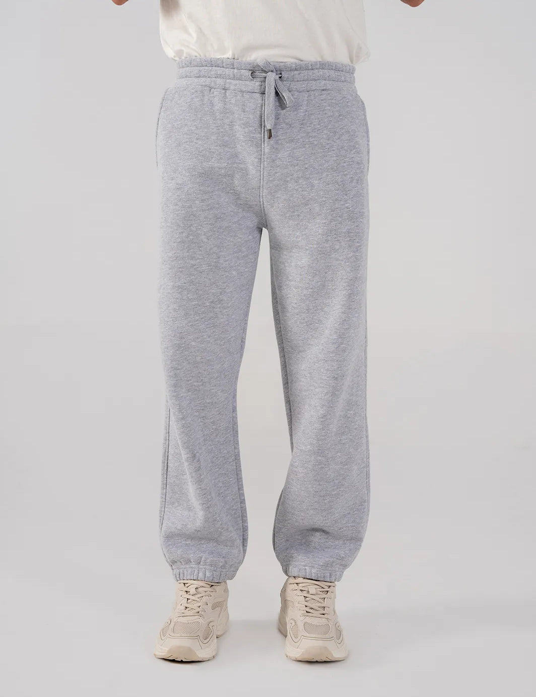 Men's Fleece Trousers Grey Melange