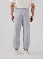 Men's Fleece Elasticated Leg Opening Trousers (Grey Melange)