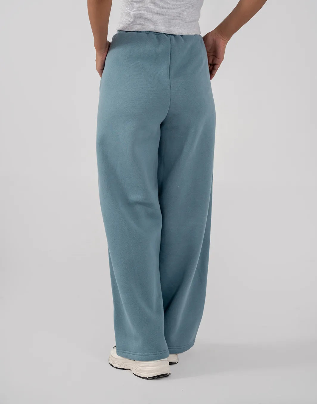 Ladies Fleece Straight Leg Trouser (Steel Blue)